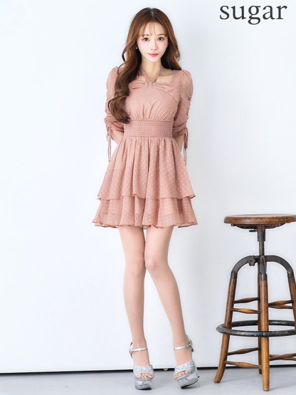 モカブラッシュ モデル：真優川咲　身長：158cm　着用サイズ：7号(Sサイズ)