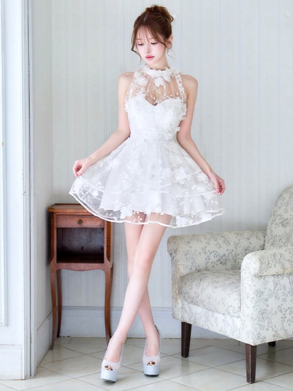 アイボリー　モデル：ゆめ　身長：160cm　着用サイズ：8号(Sサイズ)