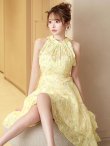 パステルイエロー　モデル：ゆめ　身長：160cm　着用サイズ：8号(Sサイズ)
