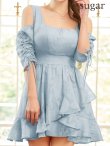 スモーキーブルー　モデル：ゆめ　身長：160cm　着用サイズ：8号(Sサイズ)
