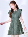 ダスティグリーン	モデル：ゆめ　身長：160cm　着用サイズ：8号(Sサイズ)