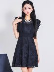 ネイビー モデル：まおちゃる　身長：158cm　着用サイズ：8号(Sサイズ)