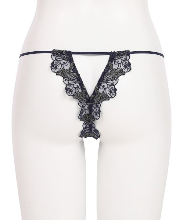 フローティングマーメイド エンブレース Tバック:ネイビー