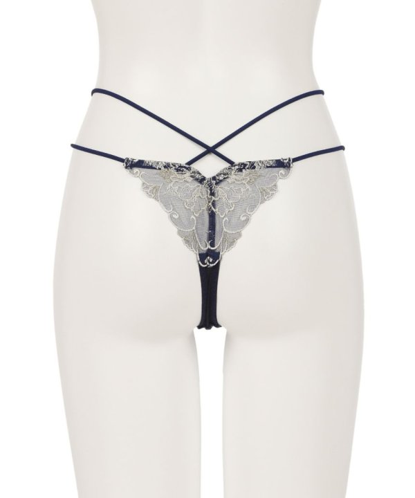 エンブレースTバック:ネイビー