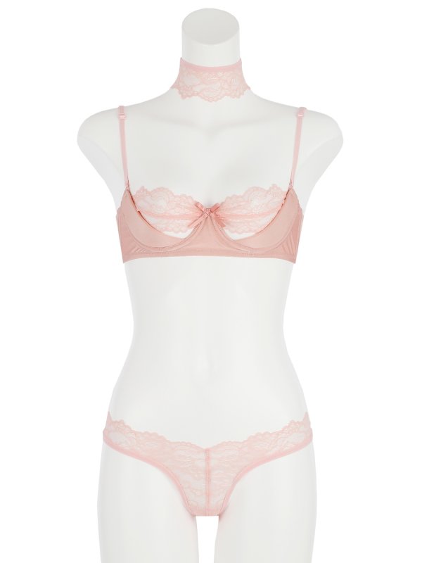 画像9: 【RAVIJOUR/ラヴィジュール】ピーカーブー ブラ&ショーツ セット / ランジェリー / セクシーランジェリー / 下着 / 3点セット【OF08】 (9)