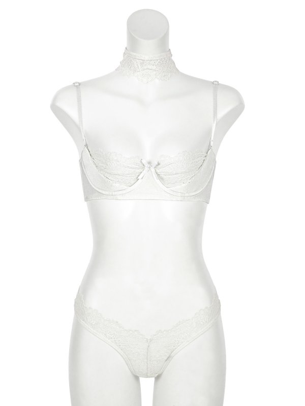 画像8: 【RAVIJOUR/ラヴィジュール】ピーカーブー ブラ&ショーツ セット / ランジェリー / セクシーランジェリー / 下着 / 3点セット【OF08】 (8)