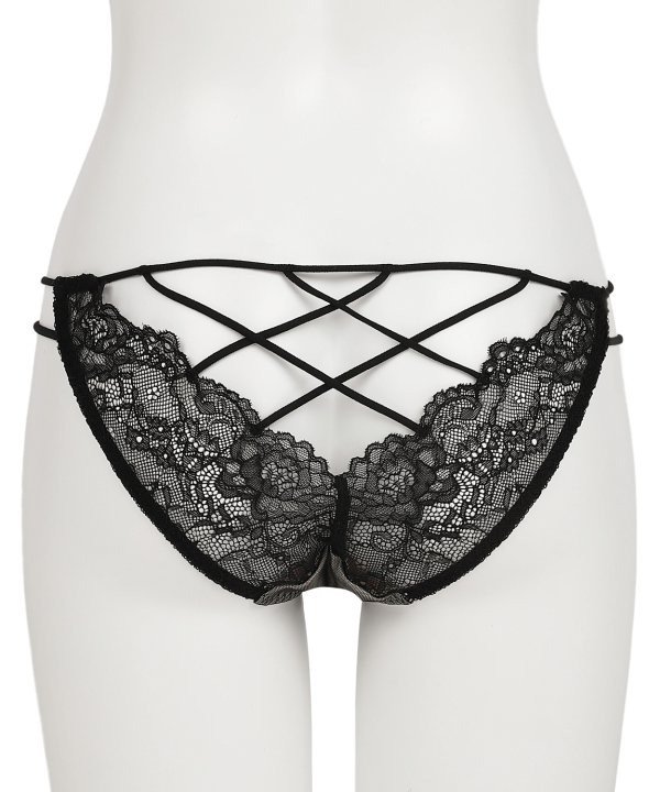 グローリーリリー オープンバック ショーツ カラー:ブラック