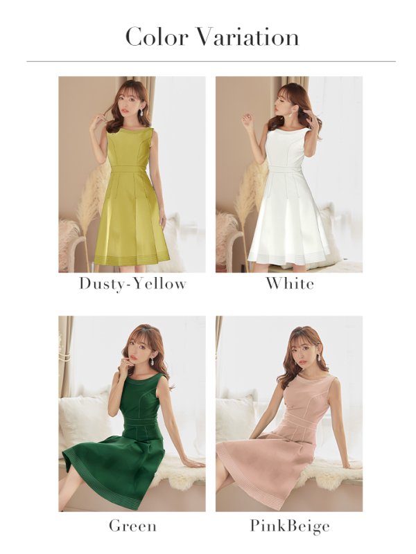 画像13: 【VELIQUE/ヴェリーク】ワンカラー/ ノースリーブ/ フレア/ ミニドレス/ キャバドレス【HC02】 (13)