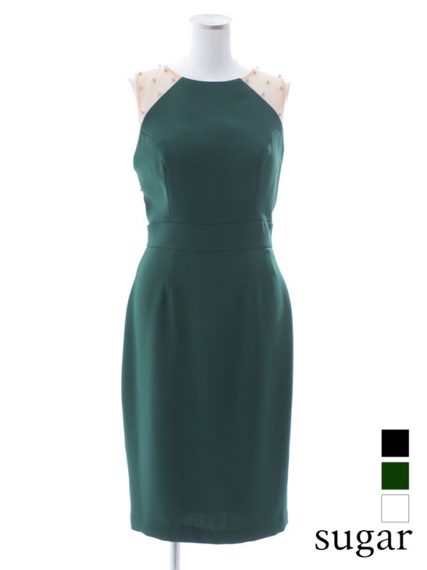 画像19: 【VELIQUE/ヴェリーク】シンプル/ ワンカラー/ シアー/ 切替/ ビジュー/ ノースリーブ/ タイト/ミニドレス/ キャバドレス【HC02】 (19)