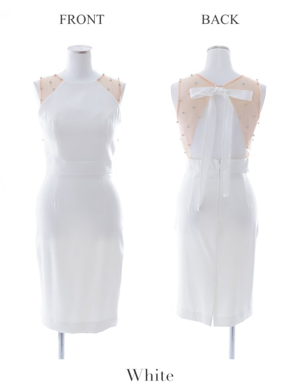 画像22: 【VELIQUE/ヴェリーク】シンプル/ ワンカラー/ シアー/ 切替/ ビジュー/ ノースリーブ/ タイト/ミニドレス/ キャバドレス【HC02】 (22)