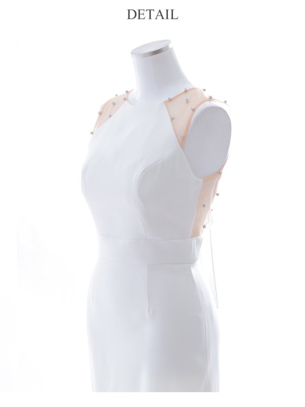 画像23: 【VELIQUE/ヴェリーク】シンプル/ ワンカラー/ シアー/ 切替/ ビジュー/ ノースリーブ/ タイト/ミニドレス/ キャバドレス【HC02】 (23)