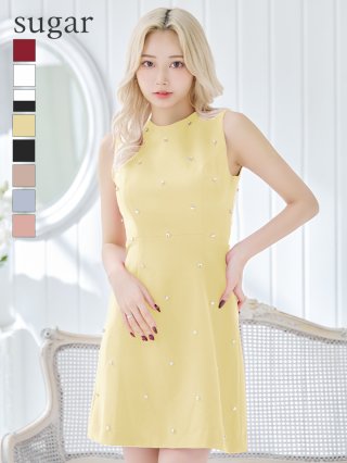ミニドレス：イエロー(黄)｜キャバドレス・ミニドレス通販はsugar