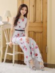 画像17: 【VELIQUE/ヴェリーク】フラワープリント/ ノースリーブ/ ストレッチ/ タイト/ ワンピース/ ロングドレス/ キャバドレス long【OF05】 (17)