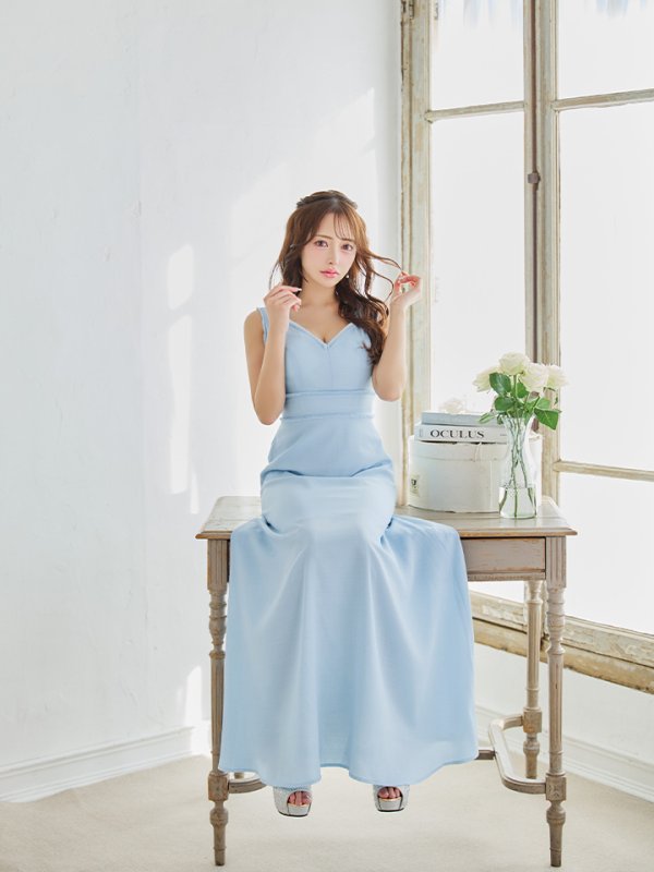 ライトブルー モデル:りな 身長:160cm 着用サイズ:Sサイズ