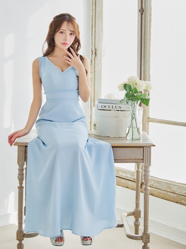 ライトブルー モデル:りな 身長:160cm 着用サイズ:Sサイズ