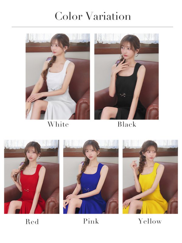 画像16: 【VELIQUE/ヴェリーク】シンプル/ ノースリーブ/ ワンカラー/ ウエストマーク/ Aライン/ フレア/ ワンピース/ ロングドレス/ キャバドレスlong【HC02】 (16)