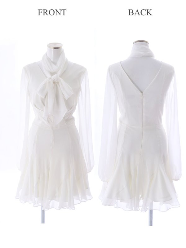 画像5: 【VELIQUE/ヴェリーク】ワンカラー/ シフォン/ フレア/ ミニドレス/ キャバドレス【HC02】 (5)