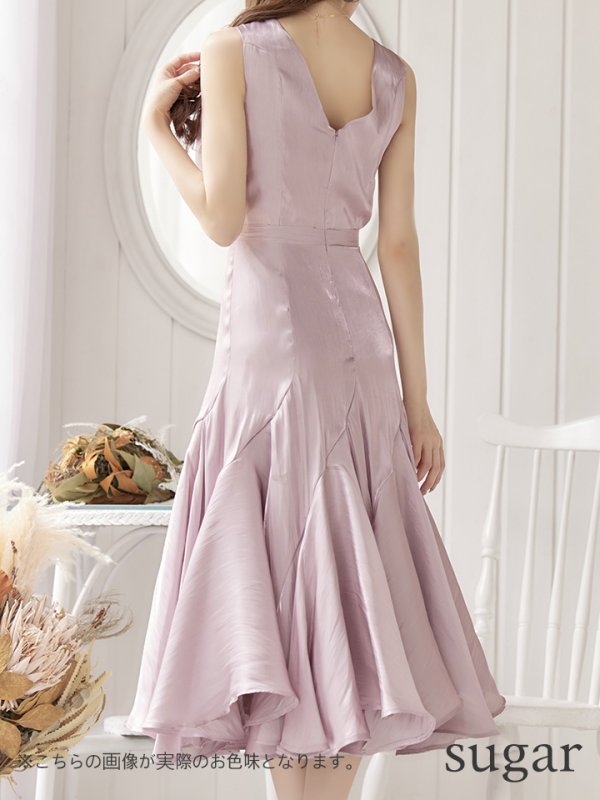 画像9: 【VELIQUE/ヴェリーク】ワンカラー/ ノースリーブ/ ベルトデザイン/ Aライン/ ワンピース/ ミニドレス/ キャバドレス【HC02】 (9)