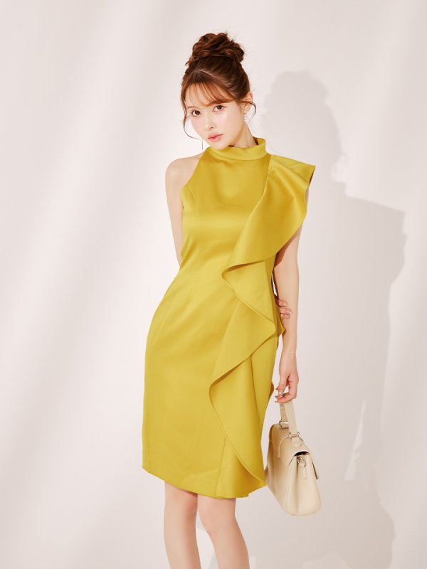 ゴールドイエロー　モデル：ゆめ　身長：160cm　着用サイズ：Sサイズ