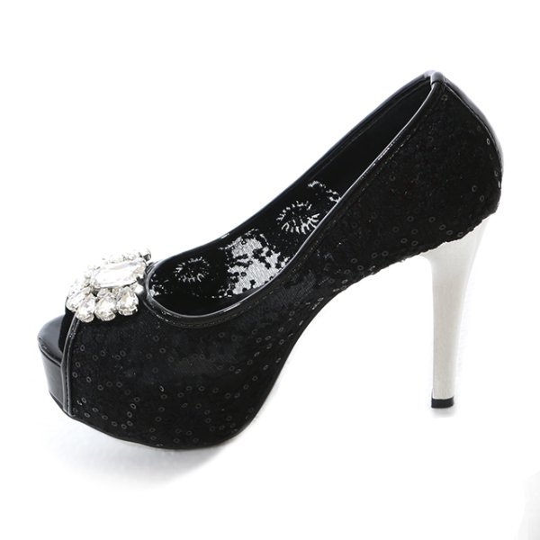 画像5: フロントジュエリーレースパンプス【35-38サイズ/2カラー】[OF02] (5)