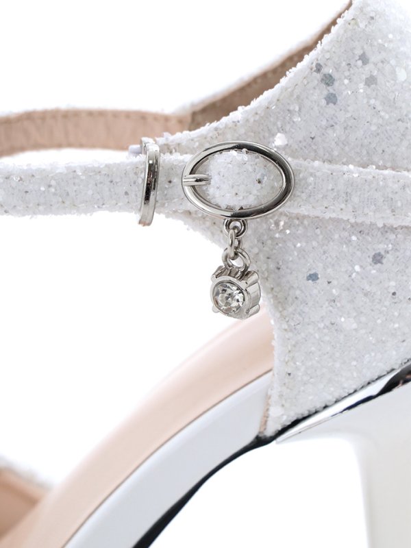 画像10: ストラップ/ビジュー/12cmヒール/厚底/グリッター/ラメ/サンダル【34-40サイズ/3カラー】[OF02] S616 (10)