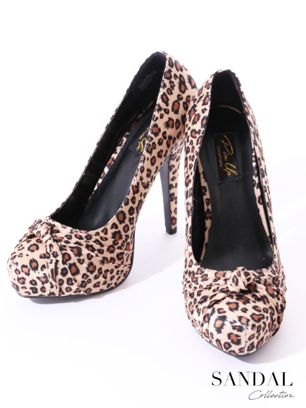 画像3: レオパードスエードタッチパンプス/ヒョウ柄/パンプス/ツイストデザイン【6-9サイズ/1カラー】[OF01] SAFARI-06 (3)