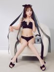 画像3: 【即日発送】【水着小物：ビーチサンダル】パールチェーン/ リボン/ フリル/ 厚底/ ウエッジソール/ サンダル/ サマーシューズ[YMT] (3)