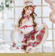 画像6: 【即日発送！】【クリスマスコスプレ9点セット】【Malymoon/マリームーン】フレンチチェックノエルトナカイ【SM-ML/2カラー】[HC03] (6)