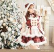 画像2: 【即日発送】ミルキーニットダッフルチェックサンタ《クリスマスコスプレ7点セット》【Malymoon/マリームーン】【2サイズ/1カラー】[OF03] (2)