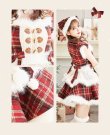 画像6: 【即日発送】ミルキーニットダッフルチェックサンタ《クリスマスコスプレ7点セット》【Malymoon/マリームーン】【2サイズ/1カラー】[OF03] (6)