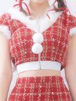 画像9: 【即日発送！】【サンタコス 5点セット】【XS-XLサイズ/2カラー】ツイードチェックバニーサンタコスプレ[YMT] (9)