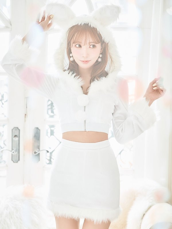 画像27: 【即日発送！】【サンタコス 4点セット】【S-Lサイズ/3カラー】セットアップバニーサンタコスプレ[YMT] (27)