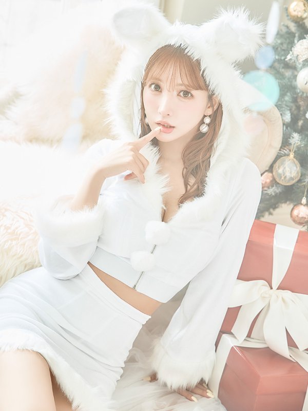 画像29: 【即日発送！】【サンタコス 4点セット】【S-Lサイズ/3カラー】セットアップバニーサンタコスプレ[YMT] (29)