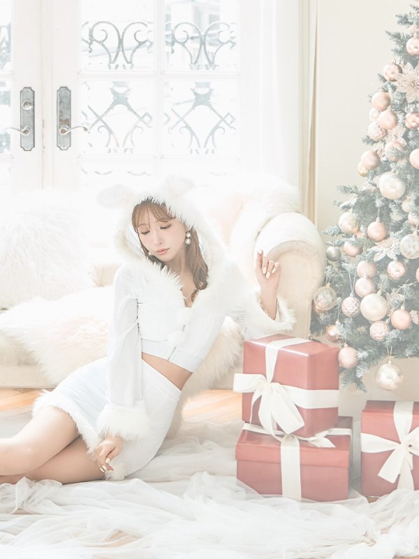 画像36: 【即日発送！】【サンタコス 4点セット】【S-Lサイズ/3カラー】セットアップバニーサンタコスプレ[YMT] (36)