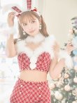 画像11: 即日発送！【サンタコス 8点セット】【S-Mサイズ/1カラー】セットアップツイードバニーサンタコスプレ[YMT] (11)