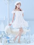 画像4: 【即日発送！】【サンタコス 4点セット】【XS-Lサイズ/4カラー】フロントビッグリボンオフショルフレアサンタ[YMT] (4)