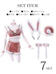 画像20: 【即日発送】【sugar nine×マリームーンコラボ】 セクシーレースバニーコスプレセット【sugar nineハロウィン7点セット】【S-Mサイズ/3カラー】[YMT] (20)