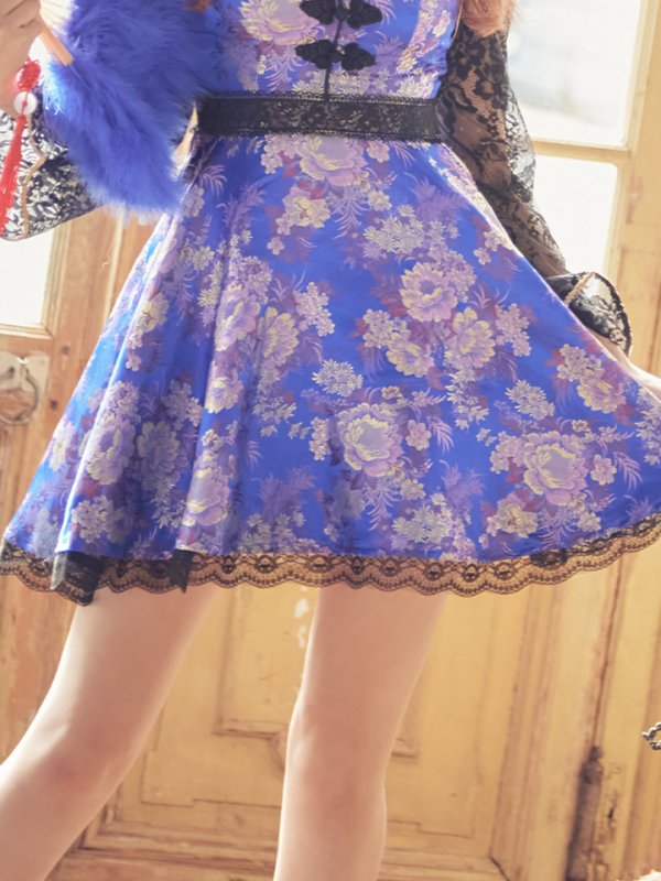 画像8: 【即日発送】フレアチャイナドレスコスプレセット【sugar nineハロウィン2点セット】【4サイズ/2カラー】(SE01YN)【HC03】 (8)