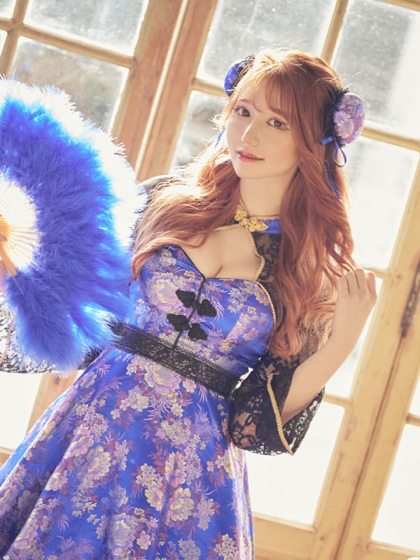 画像10: 【即日発送】フレアチャイナドレスコスプレセット【sugar nineハロウィン2点セット】【4サイズ/2カラー】(SE01YN)【HC03】 (10)