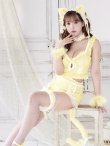 画像1: 【即日発送】【マリームーンコラボ】 セクシーレースキャット【ハロウィンコスプレ6点セット】【XS-Lサイズ/7カラー】[YMT] (1)