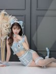 画像18: 【即日発送】【マリームーンコラボ】 セクシーレースキャット【ハロウィンコスプレ6点セット】【XS-Lサイズ/7カラー】[YMT] (18)