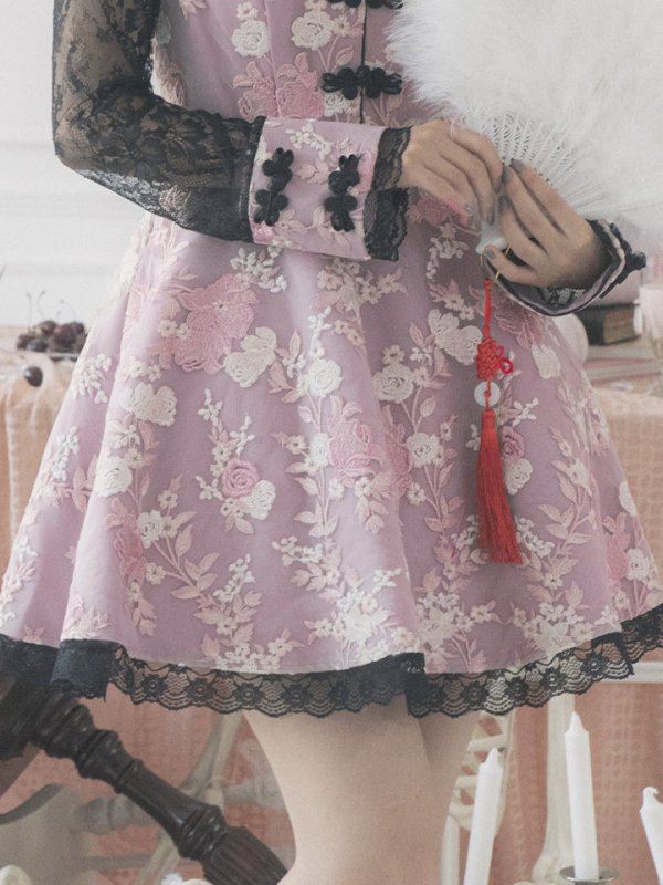 画像14: Aライン/フレアスカートチャイナコスプレ【sugar nineハロウィン3点セット】【S-XLサイズ/2カラー】[HC03] (14)