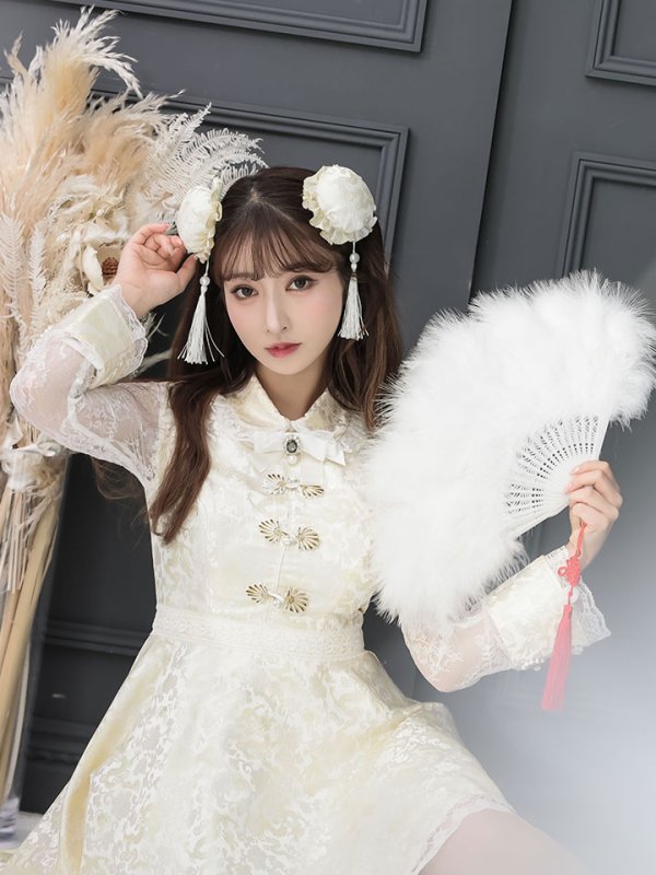 画像10: 【即日発送】Aライン/フレアスカートチャイナコスプレ【sugar nineハロウィン7点セット】【S-XLサイズ/2カラー】[YMT] (10)