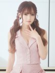 画像9: sugar限定コラボ商品☆XSサイズあり【PURESS/ピュアレス】カラー/ チェック/ ボタン/ ノースリーブ/ セパレート/ プリーツ/ フレア/ ミニドレス/ キャバドレス[OF5] (9)