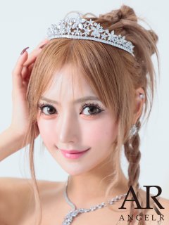 】【ANGEL R/エンジェルアール】フラワーモチーフ/ ストーン/ ビジュー/ ティアラ/ バースデー/ ウェディング/ ヘアアクセ/ 髪飾り