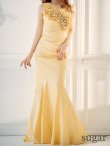 画像18: 【UNA VALERIE / ウナヴァレリェ】 マーメイド/ 立体フラワーモチーフ/ タック/ バックスピンドル/ ロングドレス/ キャバドレス[OF05] (18)