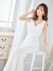 画像21: Lサイズあり【UNA VALERIE / ウナヴァレリェ】マーメイド/ 総レース/ Vネック/ ノースリーブ/ タック/ ロングドレス/ キャバドレス[OF05] (21)