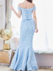 ブルー モデル：杉山佳那恵　身長：158cm:8号(Sサイズ)