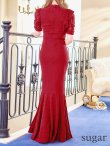 画像18: Lサイズあり【UNA VALERIE / ウナヴァレリェ】  総レース/ バストカットアウト/ 袖あり/ 半袖/ マーメイド/ ロングドレス/ キャバドレス long[OF05] (18)