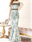 画像17: 【UNA VALERIE / ウナヴァレリェ】 マーメイド/ レース/ フラワー/ ウエストタック/ オフショルダー/ ロングドレス/ キャバドレス long[OF05] (17)